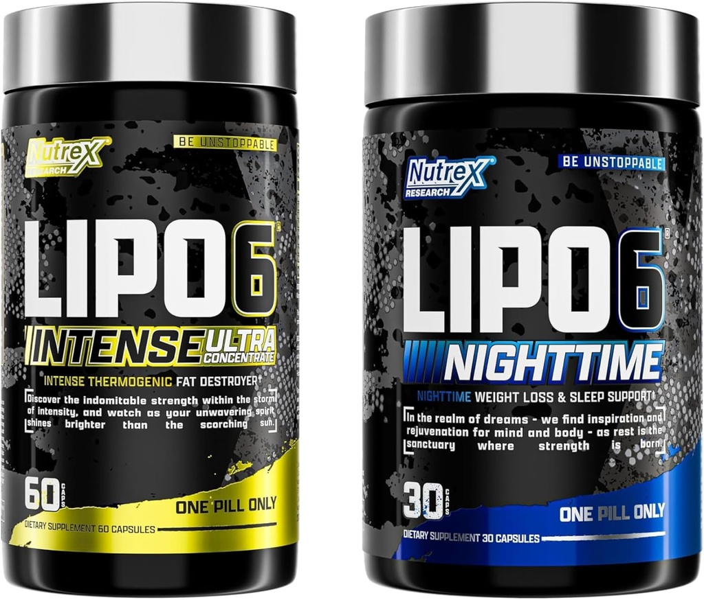 Nutrex Research Lipo 6 Intenso y Noche AM/PM Bundle