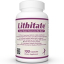 Lithium Aspartate 10mg ← Apoya Función Cognitiva " Brain Health with Aging ← NSF Certified ← Promueve la Claridad Mental, Saludable Mood " Longevity