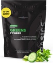 Livingood Daily Basic Greens Powder, Super Greens Drink Mix with Spirulina, Broccoli, Kale, Wheat Grass & Clorella, Organic Vegetable Blend, Vegan, Gluten Free, Non GMO, 30 Servings