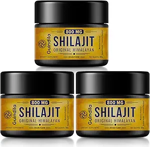 800mg Shilajit Suplemento-Shilajit Puro Himalayan Orgánica Shilajit Resin with Maximum Potency,Original from Himalayan with 85+Trace Minerals " Fulvic Acid for Focus " Energy,Immunity,3 Packs