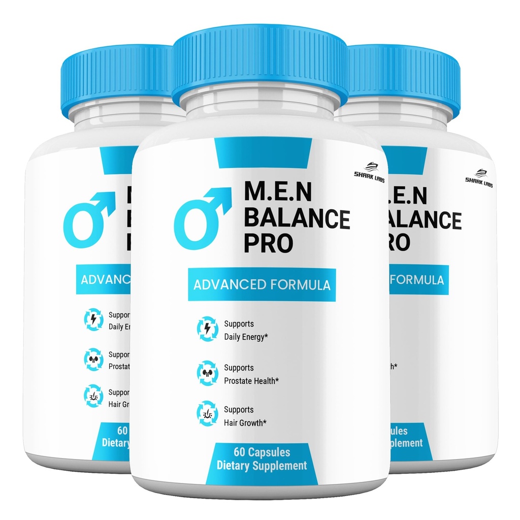 (3 Pack) M.E.N Balance Pro Capsules, Advanced Premium M.E.N. BalancePRO Official Supplement Vitamin Pills, 3 Month Supply