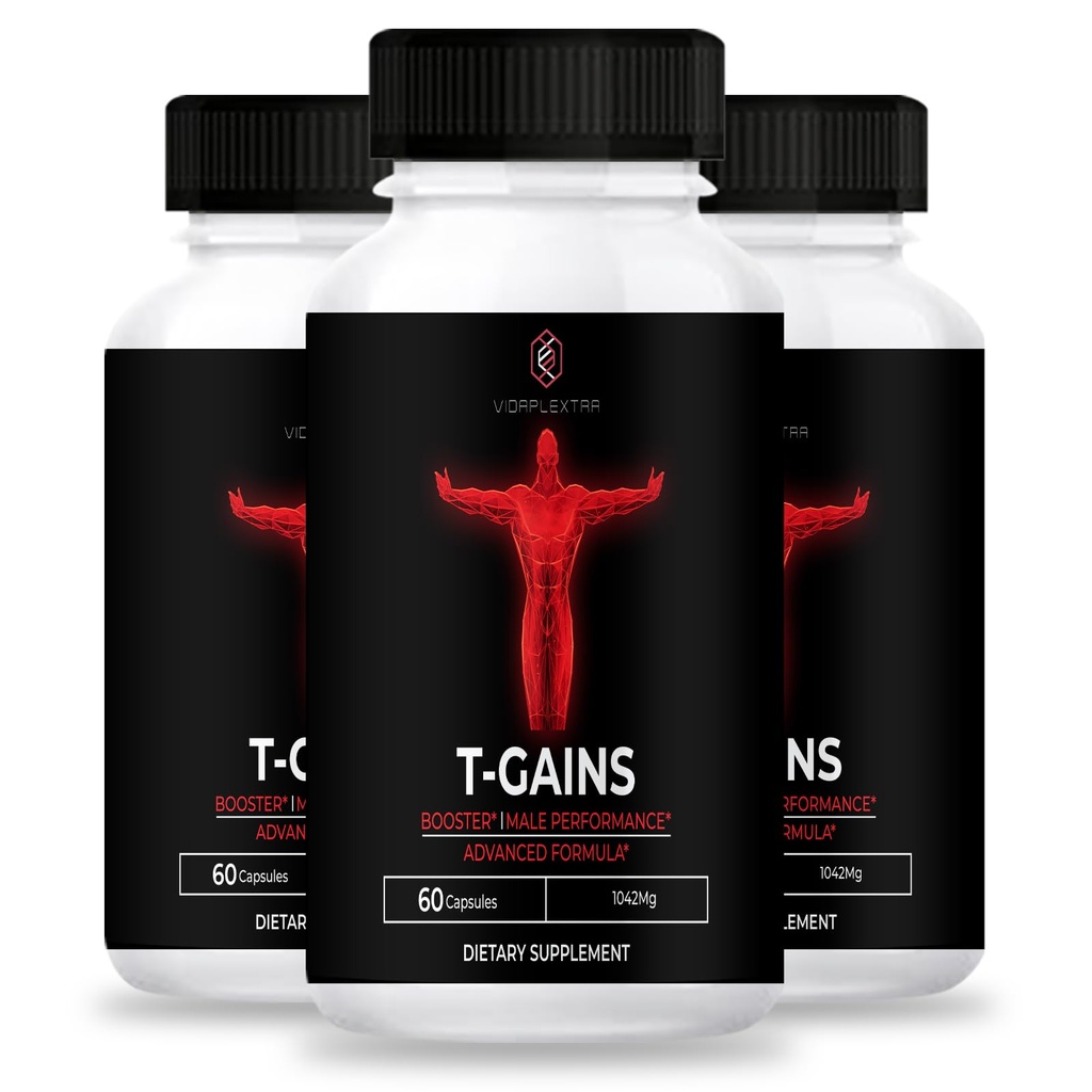 T-Gains - T Gains Mens Capsules (3 Pack, 180 Capsules)