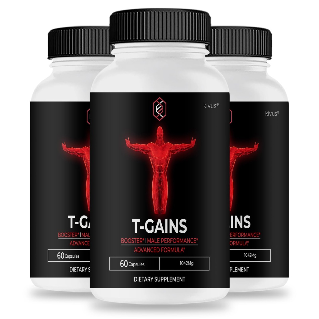 TGains - T Gains Advanced Formula Capsules (3 Pack, 180 Count)