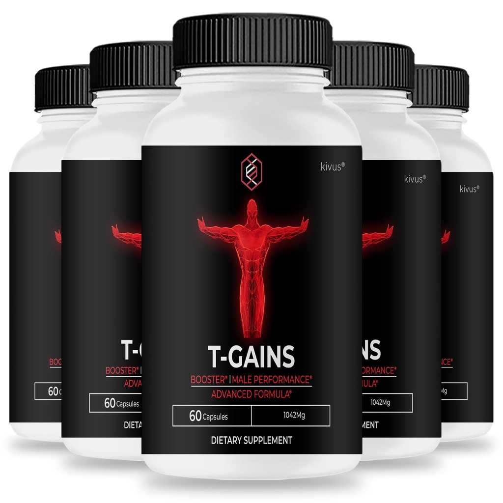 TGains - T Gains Advanced Formula Capsules (5 Pack, 300 Count)