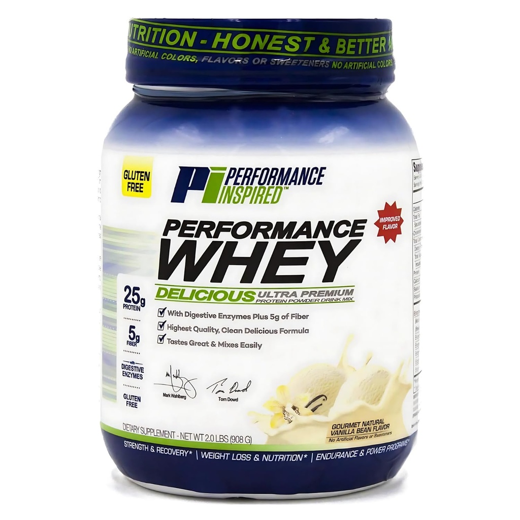 PERFORMANCE INSPIRED Whey Protein Powder, Vanilla Bean, 2lb