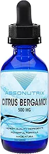 Absonutrix Citrus Bergamot Extracto 500 mg, 4 Fl Oz Bottle, 200 Potent Servings, Easy-to-Consume Liquid Drops, Quick Absorption, Gluten-Free, Third-Party Tested, GMP-Certified, Non-GMO, Made in USA