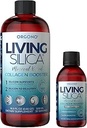 Orgono Living Silica Kit ← Mineral-Based Collagen Booster Liquid " Concentrate Drops (tamaño de viaje) ← Vegan ¦ apoya la salud conjunta " Bone, Collagen " Elastin Production, Glowing Skin.