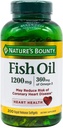 Aceite de pescado abundante de la naturaleza, apoya la salud del corazón, 1200 Mg, lanzamiento rápido Softgels, 200 Ct