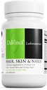 DaVinci Labs Hair, Skin & Nails - Suplemento dietético de apoyo Smooth, Healthy Skin, Strong Nails and Hair Health* - Con vitamina C y D3, Minerales, Biotina, Zinc y Más - Sin gluten - 60 cápsulas