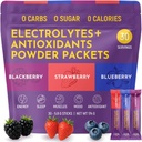 Keto Vitals Berry Electrolytes Powder Packets No Sugar ← Keto Friendly Electrolytes Travel Packets ← Variedad Stickpacks individuales ← Energy Drink Mix ← Zero Calorie ← Zero Carb (Berry Assorted, 30)