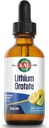 KAL Lithium Orotate Dropins, Chelated ← Mood & Relax Support ¦ Natural Lemon Lime Flavor ← 2oz, Aprox. 60 Serv.