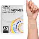 Veru Wellness Multi Vitamin Plus Daily Patch - Time Release Auto Adhesive Patch, 8-10 horas (60 Cuenta)