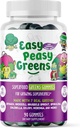EasyPeasyGreens Daily Veggie Gummies for Kids - 90 Greens Gummies - Ayudas Picky Eaters Consigue sus verduras - Hecho con 10 extractos vegetales reales y 100% Vegan