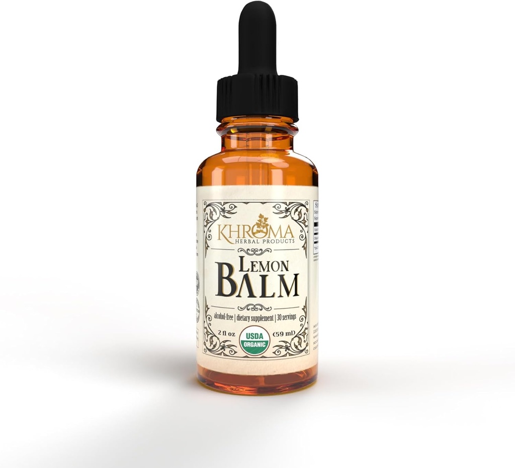 Khroma Herbal Products Organic Lemon Balm 30 Servings - 800 MG Por Serving - 2 FL OZ Liquid - Melissa Officinalis