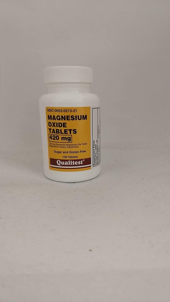 Magnesium Oxide Tablets, 420 Mg, 100 Count (1)