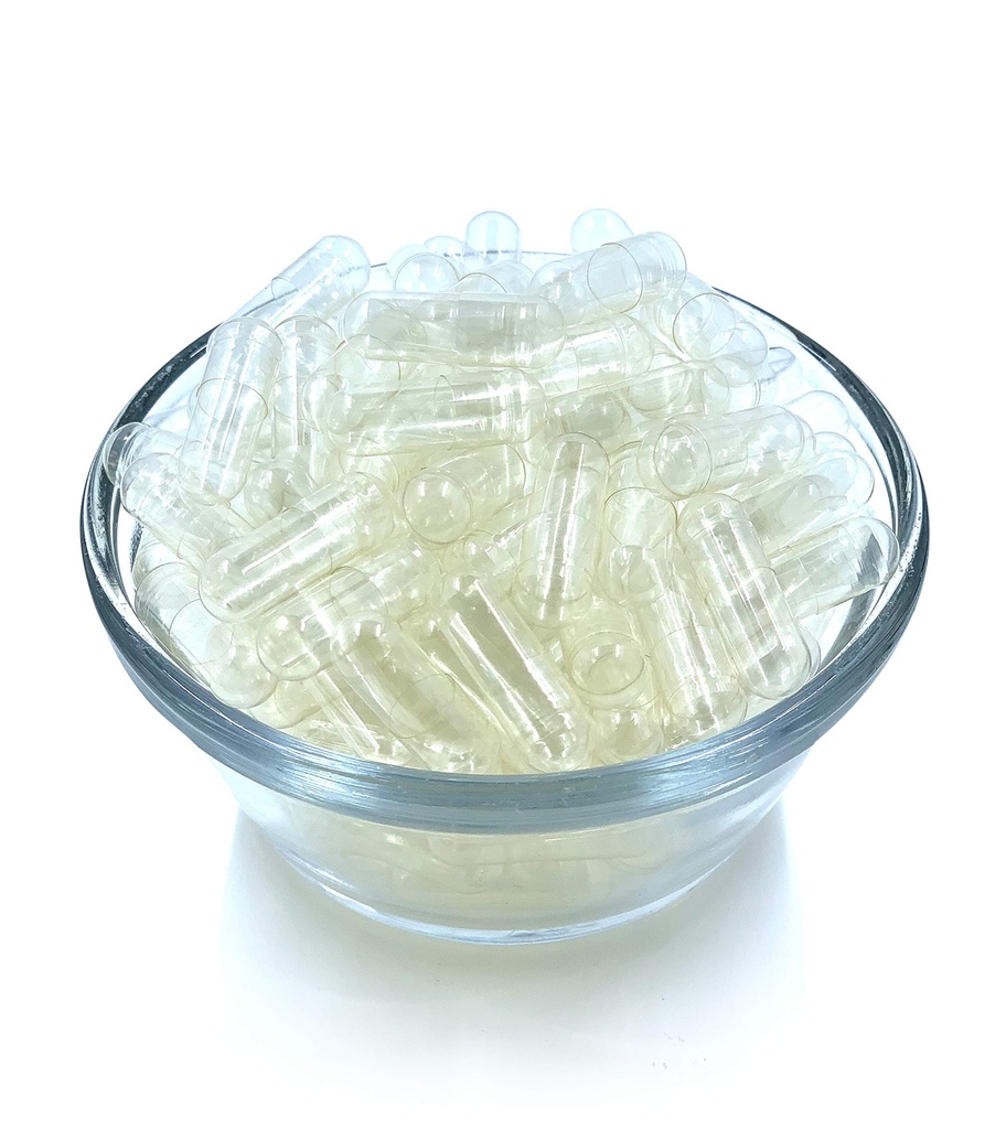 00 Empty Vegetable Capsule — Easily Fillable Empty Capsules, Veggie Caps — 1000 ct