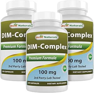 Mejores Naturales Complejo DIM 100 mg 120 cápsulas (120 Cuenta (Pack of 3))