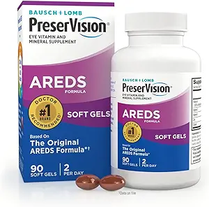 PreserVision AREDS Vitaminas Oculares, Multivitamina con Cobre, Vitamina A, C & E, Suplementos Zinc, 90 Softgels