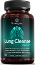 Sunergetic Premium Lung Support Supplement - Lung Cleanse & Detox Supplement with Mullein Leaf, NAC, Bromelain " Boswellia-Lung Health Formula for Respiratory, Breathing " Bronchial Health-60 Capsules