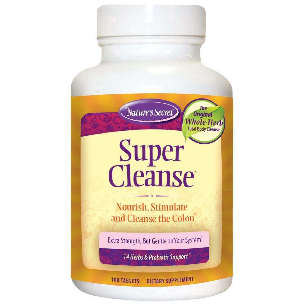 Super Cleanse by Nature's Secret TEN Herbal and Probiotic Support, 100 Tablets