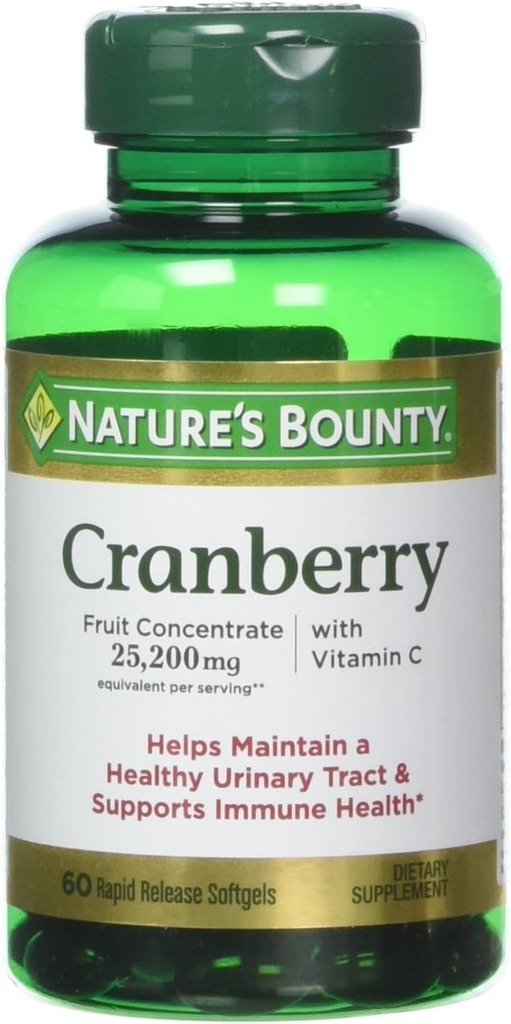 Arándano de la naturaleza con vitamina C, 25,200 mg, 60 Softgels (Pack of 3)
