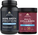 Antigua Nutrición Bono Broth Protein Powder, Vainilla, 40 Servimientos + Multi Collagen Protein Powder, Vainilla, 60 Servimientos