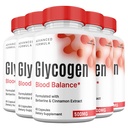 (5 Pack) Glycogen Blood Balance Capsules, Maximum Strength All Natural Premium Formula Vitamin Glyco Glycogen Supplement Pills