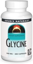 Fuente Natural Glicina 500 mg Suplemento dietético Aminoácidos - 200 cápsulas