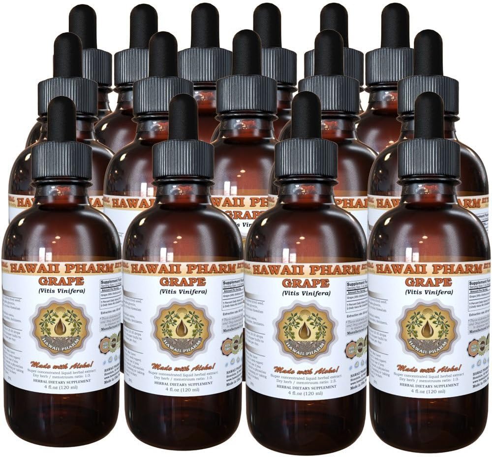 Grape Liquid Extract, Grape (Vitis Vinifera) Semillas Suplemento 15x4 oz