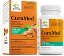 Terry Naturalmente CuraMed 375mg - Suplemento Antioxidante para Cerebro &amp; Inmuno Health Support - Suplemento dietético con Curcumin &amp; Turmeric Essential Oil - Herbal Liver Support - 90 Softgels
