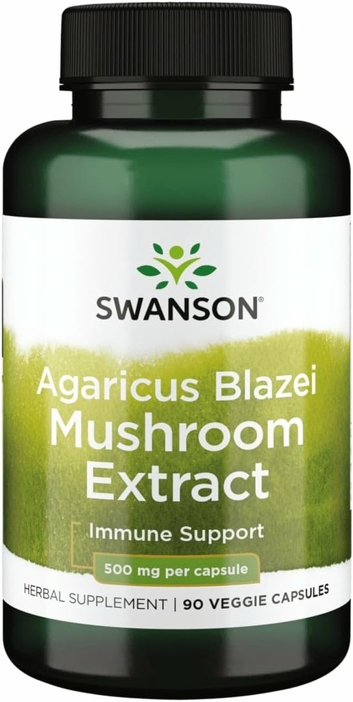 Swanson Agaricus Blazei Mushroom Extracto 500 Mg 90 Caps