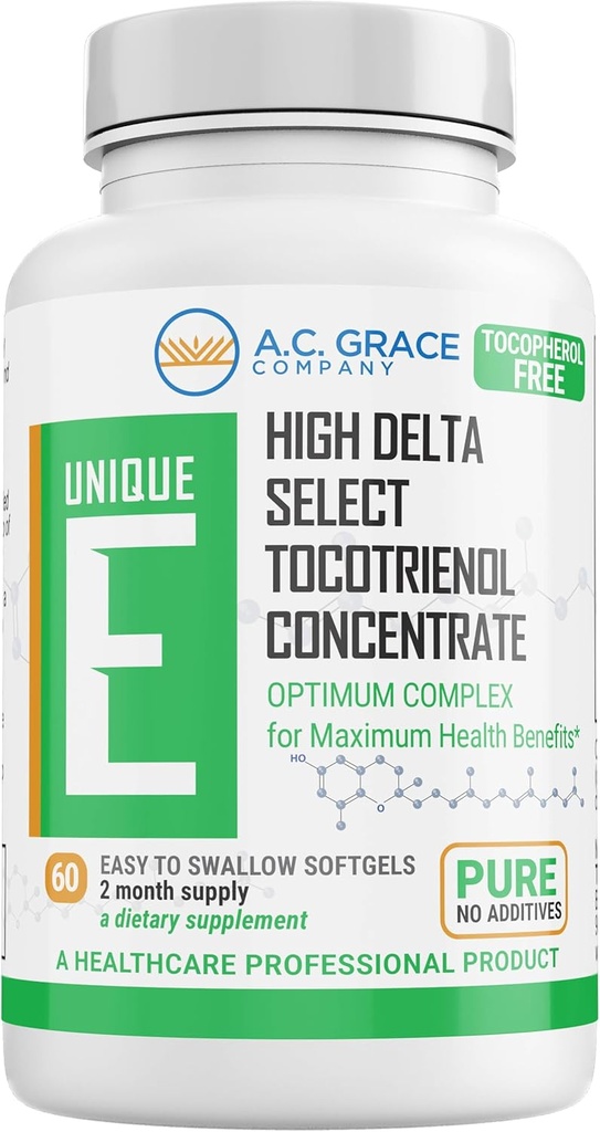 A.C. Grace Company, Unique E Tocotrienols - Tocopherol Free Softgels, 60 Conde