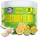 Dr. Price’s Electrolyte Mix | Sugar-Free Hydration Powder with 72+ Trace Minerals | No Sugar, Fast-Dissolving Electrolytes Powder Packets | Lemon-Lime, 90 Servings