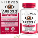 Viteyes AREDS 2 Zinc Free Macular Support, Natural Allergen Free Capsules with Vitamin E, Vitamina C, Lutein & Zeaxanthin, No Zinc, No Copper, Eye Doctor Trusted, Manufactured in The USA, 120 Ct