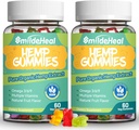 2 Pack Hemp Gummies, 1,500,000 Extra Strengthen Organic Hemp Gummies, Hemp Supplement Gummy with Hemp Oil Extract, 120 Gummies