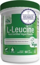 Health Thru Nutrition Pure L-Leucine Powder 300g ← Certified Vegan Silencio Fermented Silencio Non-GMO Silencio Essential BCAA Silencio 3rd Party Tested ← 5 Grams per Serving Silencio (60 Servings)