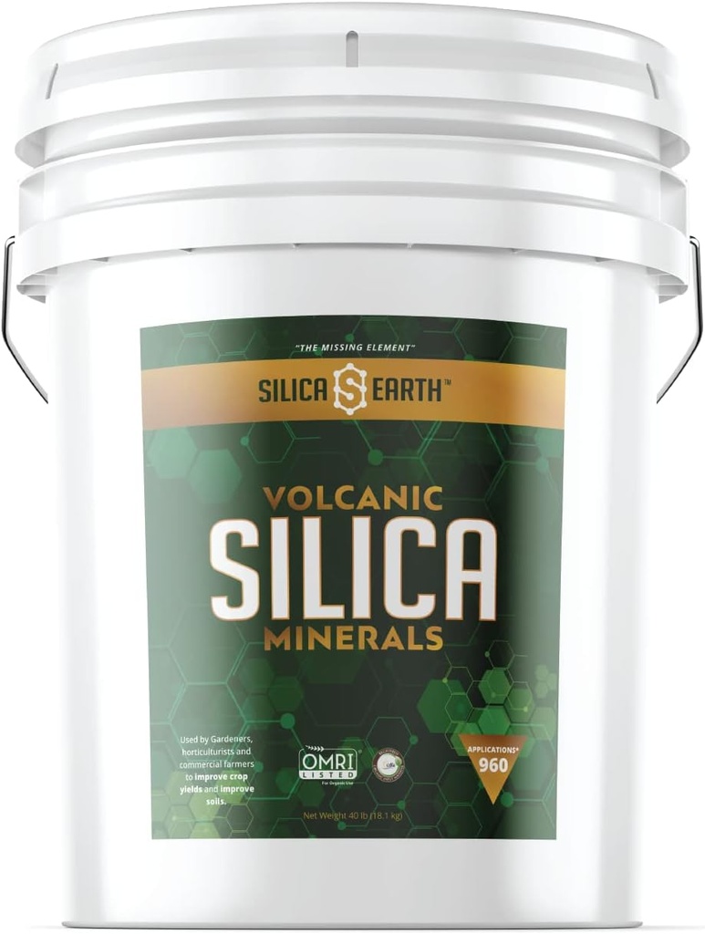 Volcánica Silica Minerales Micronizada- 40 libras