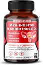 Myo-Inositol + D-Chiro Inositol – 150 cápsulas – con Folate, NAC, Berberine, CoQ10 y Detox Blend – Apoyo Saldo hormonal y bienestar metabólico – No GMO, Gluten-Free