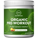 MRM Nutrición Orgánica Pre-Workout Powder ← Isla Fusion Flavored  tolera Superfoods + 150mg Natural Caffeine + adaptogens ANTE Clean Energy + Focus Previous Healthy Blood Flow TEN VACEN + NO GMO TENIDO 20 Servings