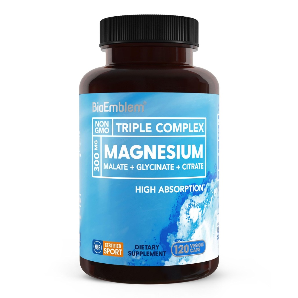 BioEmblem Magnesium Glycinate 120 Capsules