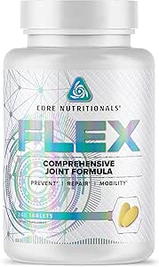 Core Nutritionals Flex Comprehensive Joint Formula | Promotes Healthy Tendons, Ligaments, & Cartilage | Improve Mobility | Antioxidants for Recovery | 240 Tablets