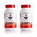 Las Fórmulas Originales de Christopher X-INFX Fórmula, Soporte Natural Inmunitario, 2 Pack, 100 Caps Cada