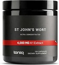 1000mg Ultra High Strength St. John's Wort Capsules (No-GMO) - 7X Concentrated Extract - 0,3% Hypericin - Highly Purified and Bioavailable - 120 Capsules