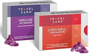 Circulación de larga distancia (30 cápsulas veganos) + Activador de inmune (30 cápsulas veganos)