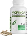 Bronson Moringa Extra Strength Capsules Moringa Oleifera Powder, 250 Conde
