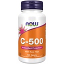 NOW Foods Supplements, Vitamin C-500 with Rose Hips, Antioxidant Protection*, 100 Tablets
