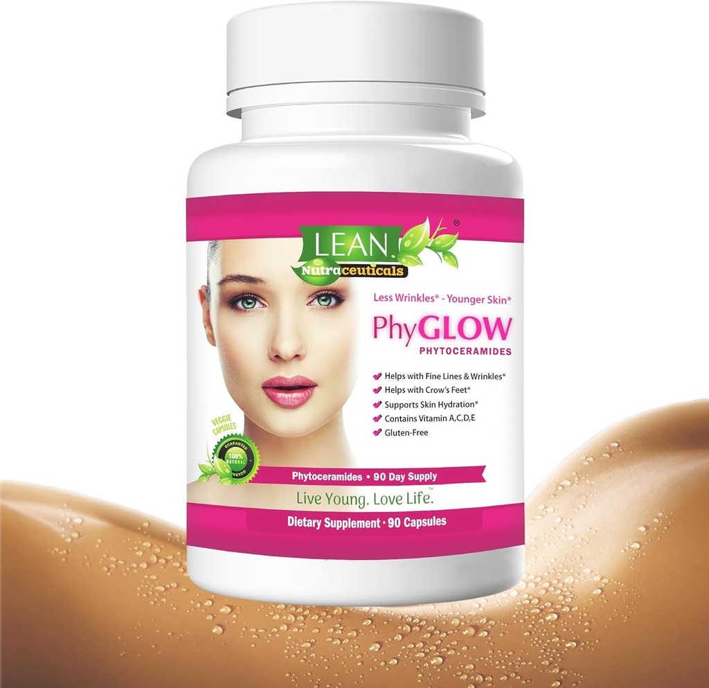 Cuidado de la piel Fitoceramides, 90 días Hydration Focus Super Ceramide Suplementos para Mujeres y Hombres, Wrinkle Support Factor Pills, Dar a la juventud a la cara con Multivitamin A, C, D, E Gluten Gratis 90 cápsulas