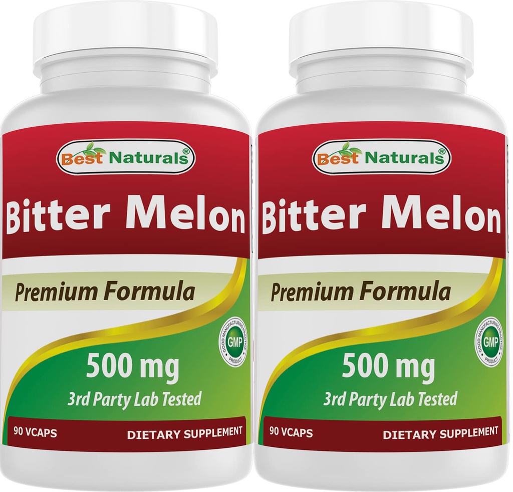 Best Naturals Bitter Melon 500 mg 90 Vcaps (90 Cuenta (Pack de 2))