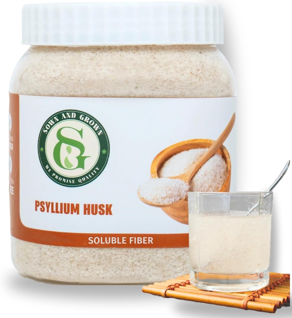 Psyllium Husk Whole, 12 Ounce - Suplemento completo de fibra de Husk, Vegan, No Azúcar o Sweeteners artificiales, No GMO, Gluten Gratis