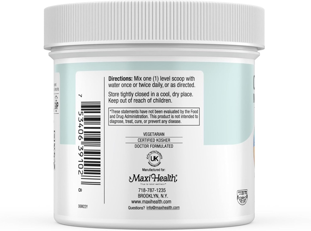 Maxi-Health Monohydrate Creatina Para Masa muscular Con L-Taurina y Polvo Ribose - Suplemento Nutricional Para Pre y Post Workout